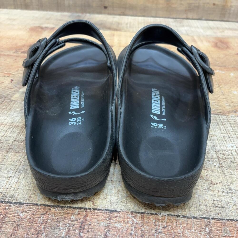 Birkenstock Arizona EVA Sandals Womens Size 5 36 Black Slide Comfort Shoes - Picture 3 of 6